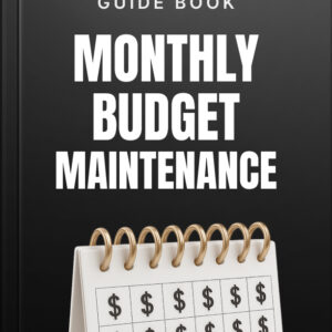 Monthly Budget Maintenance - Your Personal Guide